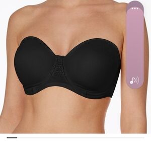 SPRING SALE...Strapless Black Smooth T-Shirt Bra